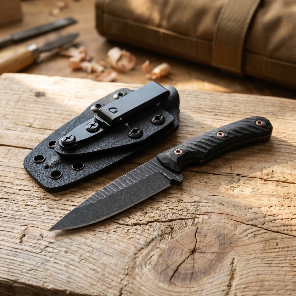 Cuchillo Bushcraft de Espiga C - Edc Concealed Carry Knife reseña y precio