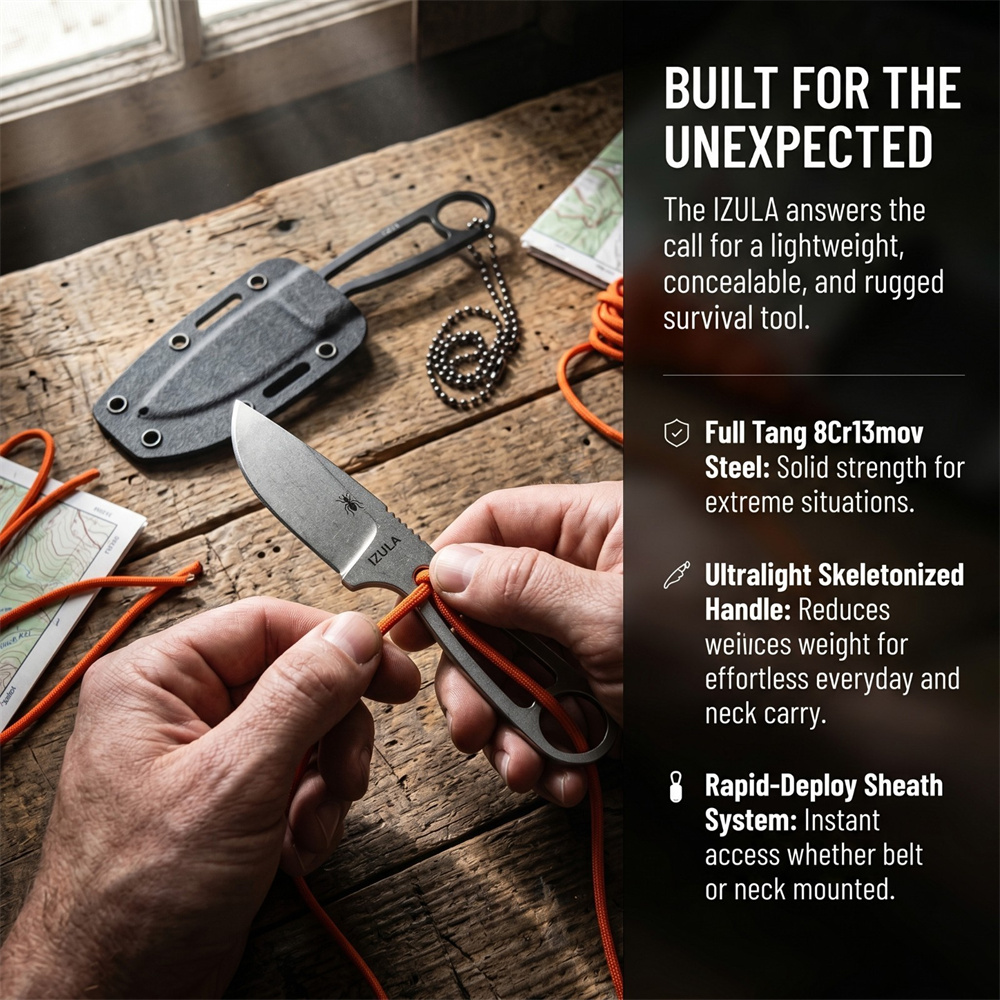 Cuchillo de Supervivencia de H - Edc Concealed Carry Knife reseña y precio